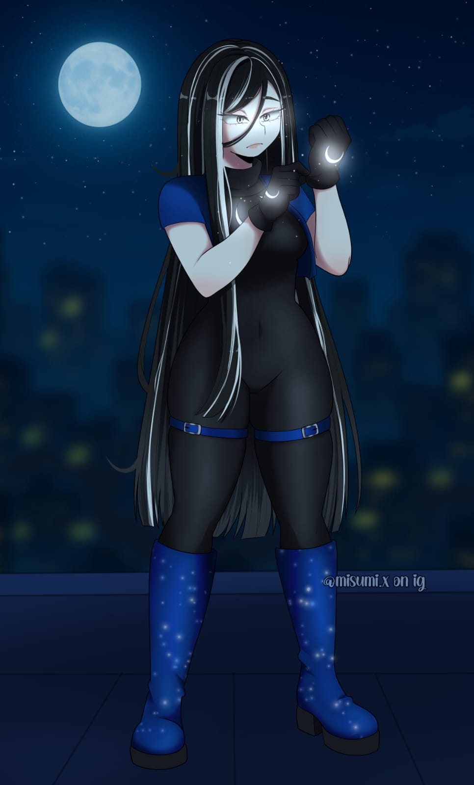 Moonlit original character casting small moons